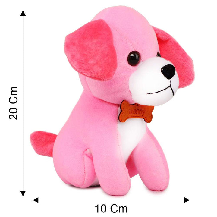Webby Soft Animal Plush Standing Dog Toy 20cm