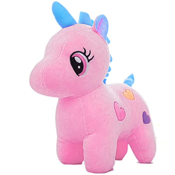 Webby Standing Unicorn Teddy Plush Soft Toy, 25CM (Pink)