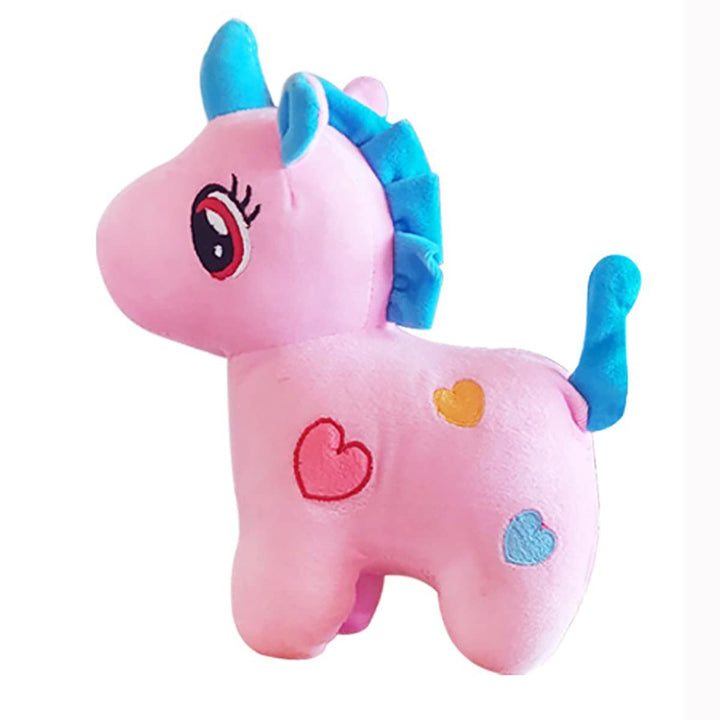Webby Standing Unicorn Teddy Plush Soft Toy, 25CM (Pink)
