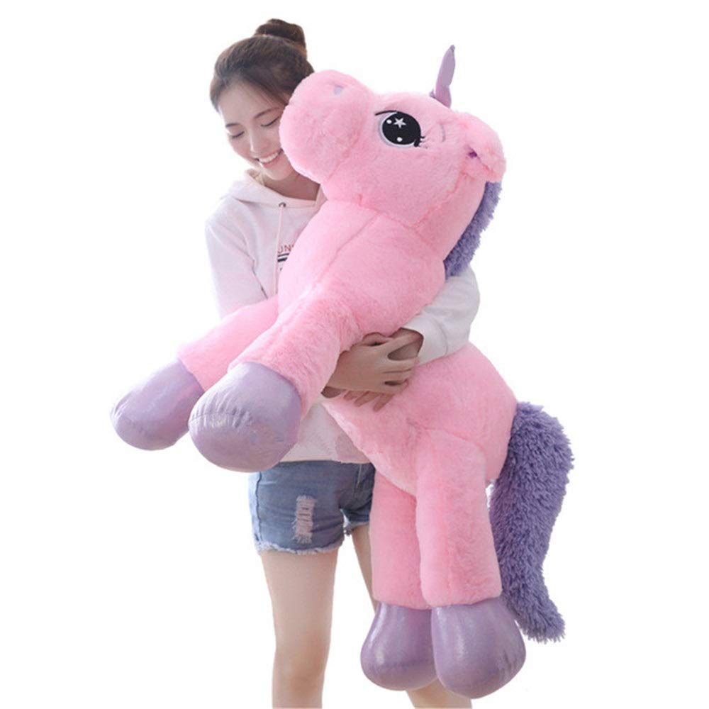 Webby Big Size Funny Unicorn Stuffed Animal Plush Toy, 100CM,