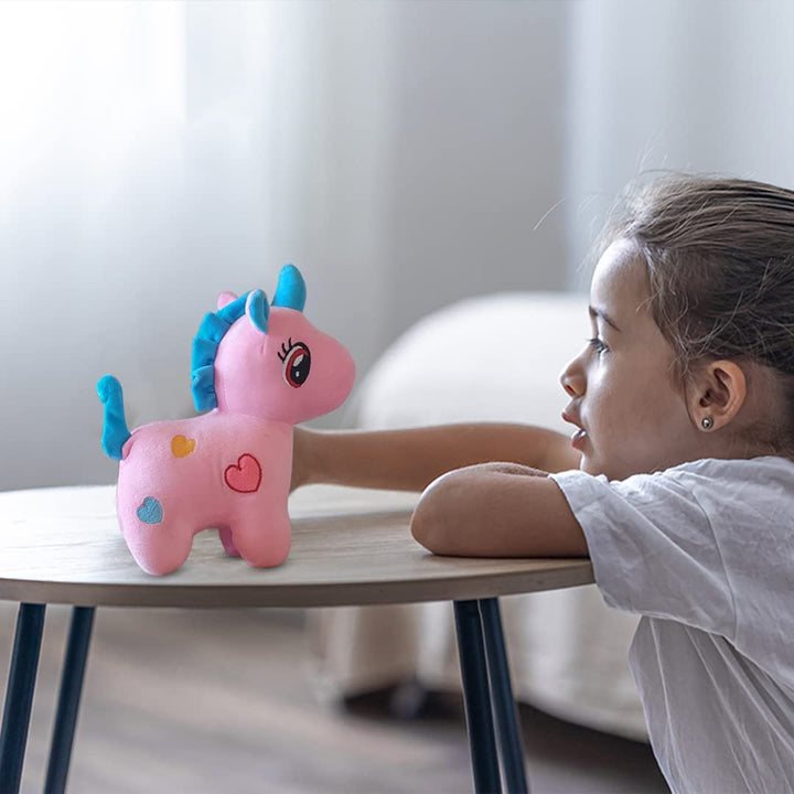 Webby Standing Unicorn Teddy Plush Soft Toy, 25CM (Pink)