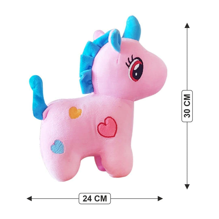 Webby Standing Unicorn Teddy Plush Soft Toy, 25CM (Pink)