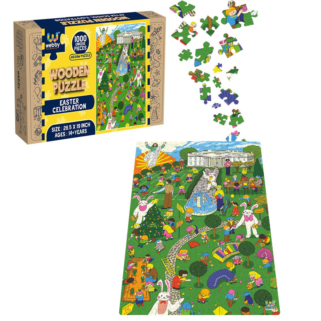 Webby Easter Wooden Puzzle, 1000 Pieces