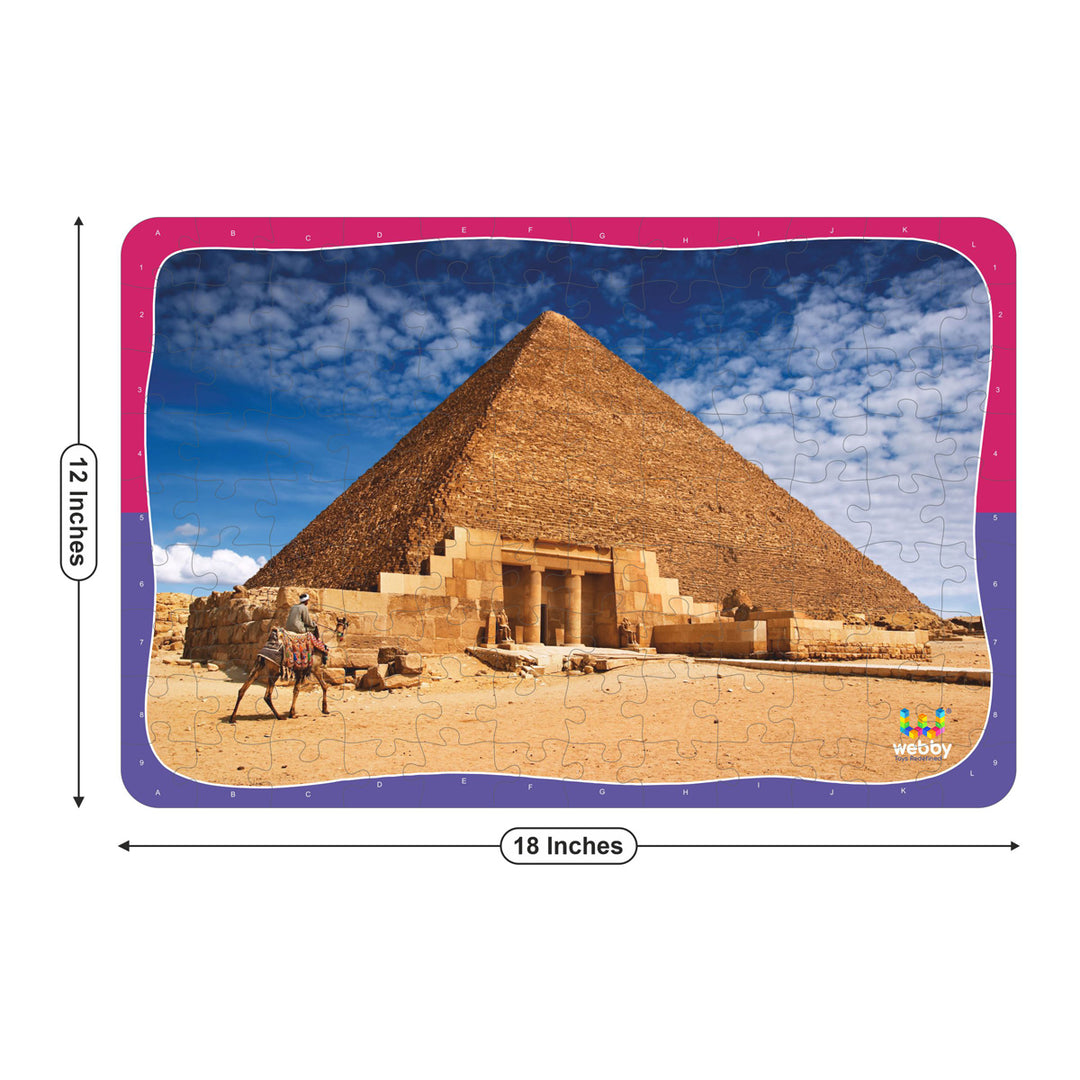 Webby Pyramid of Giza Wooden Jigsaw Puzzle, 108 Pieces