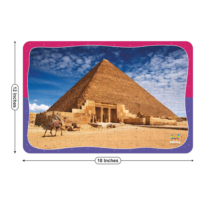 Webby Pyramid of Giza Wooden Jigsaw Puzzle, 108 Pieces