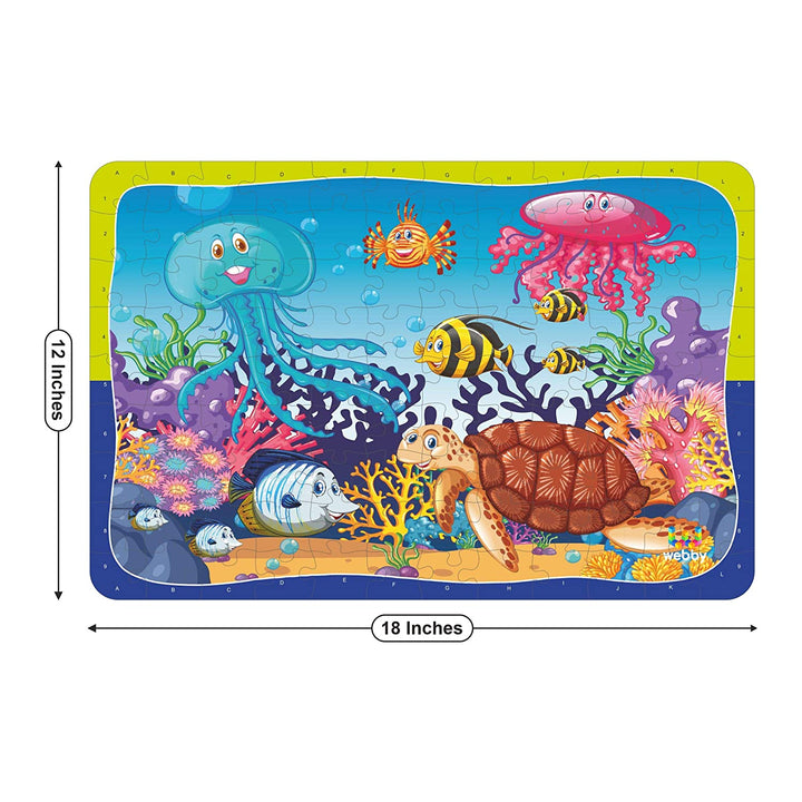 Webby Underwater Animals Jigsaw Puzzle, 108 Pieces