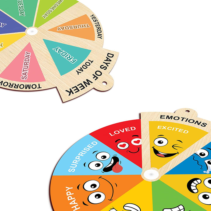Webby Wooden Rotate and Learn Rotation Puzzle (Set of 4)