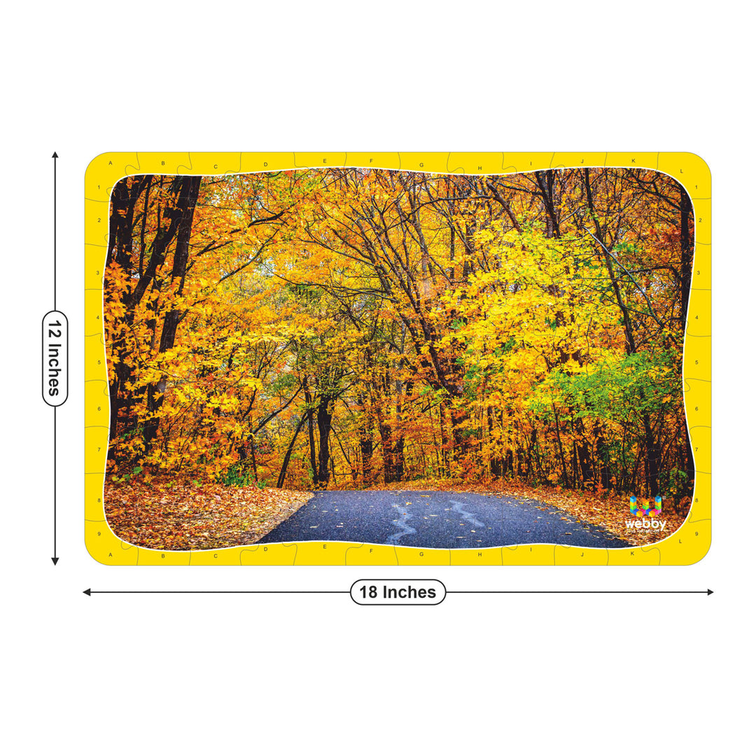 Webby Autumn Forest Wooden Jigsaw Puzzle, 108 Pieces