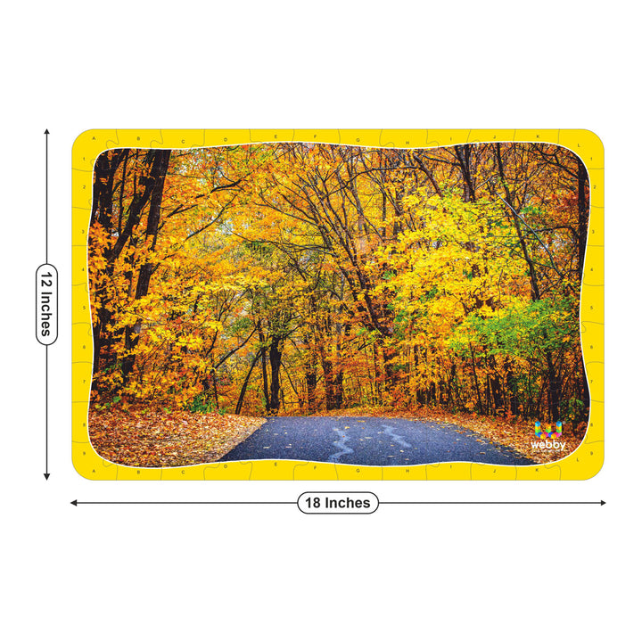 Webby Autumn Forest Wooden Jigsaw Puzzle, 108 Pieces