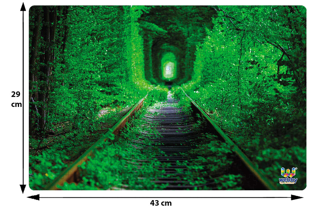 Webby The Tunnel of Love Wooden Jigsaw Puzzle, 252 pieces