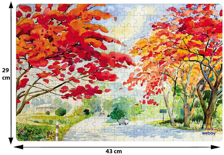 Webby The Landscape Painting Wooden Jigsaw Puzzle, 252 pieces