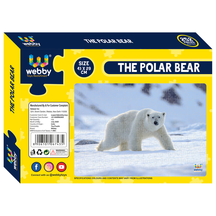 Webby The Polar Bear Jigsaw Puzzle, 252 pieces