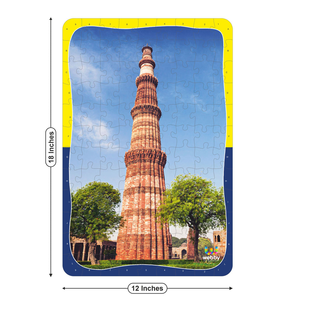 Webby Qutub Minar Wooden Jigsaw Puzzle, 108 Pieces