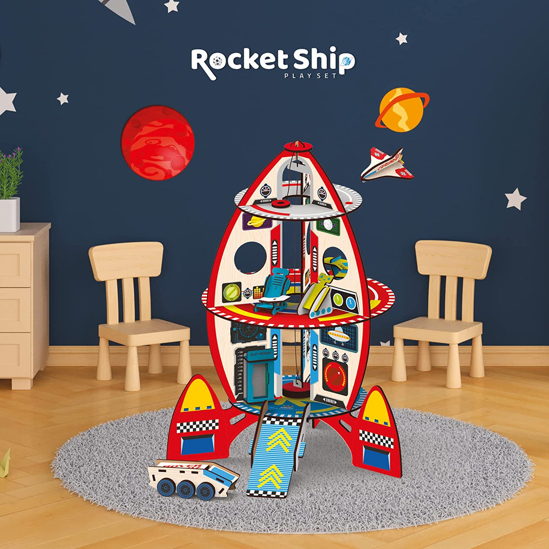Webby DIY Rocket Spaceship Playset Doll House