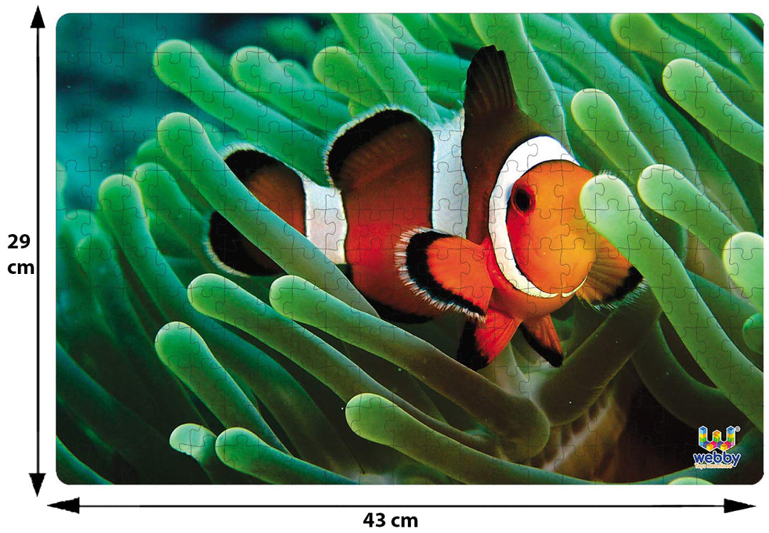 Webby Clownfish in the Deep Sea Wooden Jigsaw Puzzle, 252 pieces