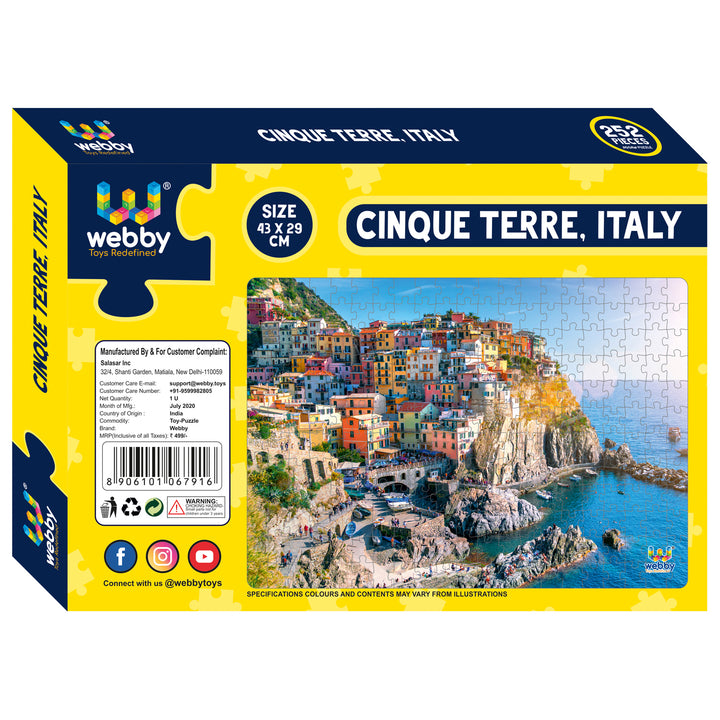 Webby Cinque Terre, Italy, Jigsaw Puzzle, 252 pieces