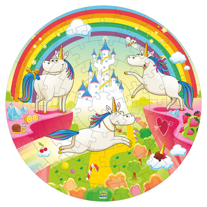Webby Wooden Jigsaw Puzzles for Kids, 60 Pcs