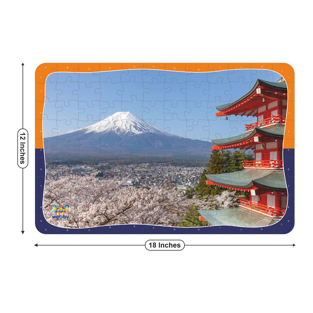 Webby Mount Fuji Wooden Jigsaw Puzzle, 108 Pieces