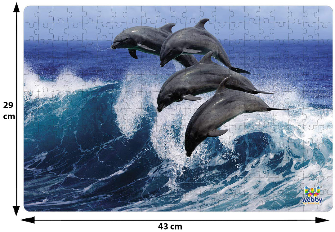 Webby Beautiful Dolphins Jigsaw Puzzle, 252 pieces