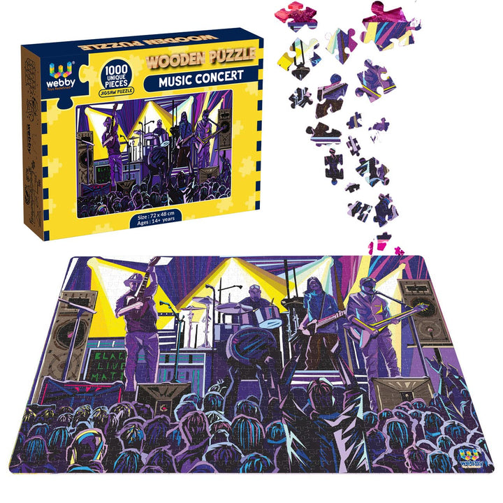 Webby Music Concert Wooden Puzzle, 1000 Pieces