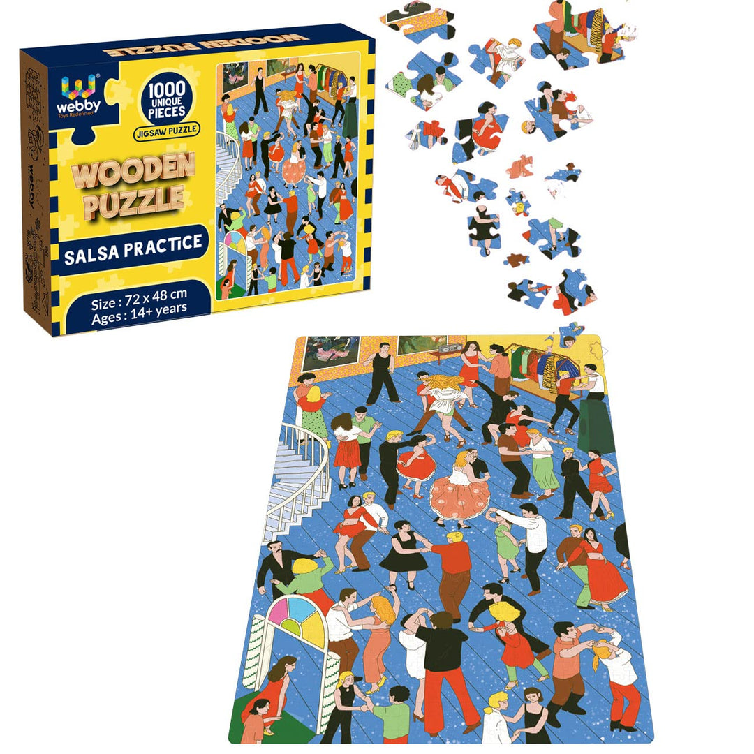 Webby Salsa Practice Wooden Jigsaw Puzzle, 1000 Pieces