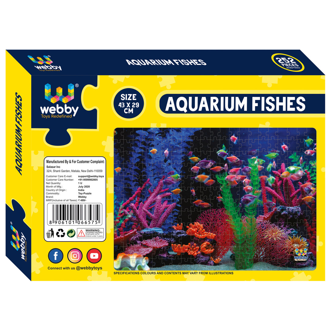 Webby Aquarium Fishes Jigsaw Puzzle, 252 pieces