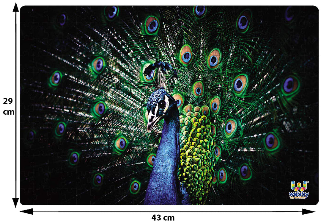 Webby Beautiful Peacock Jigsaw Puzzle, 252 pieces