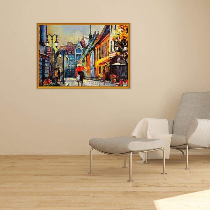 Webby Downtown Couple Walk Wooden Jigsaw Puzzle, 1000 Pieces