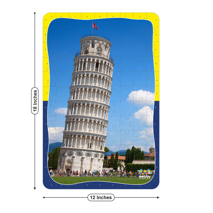Webby Leaning Tower of Pisa Wooden Jigsaw Puzzle, 108 Pieces