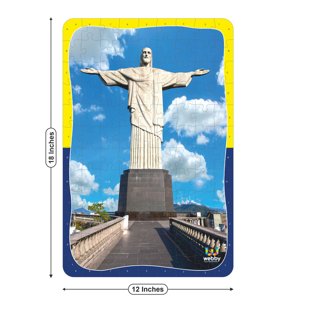 Webby Christ The Reedemer Wooden Jigsaw Puzzle, 108 Pieces