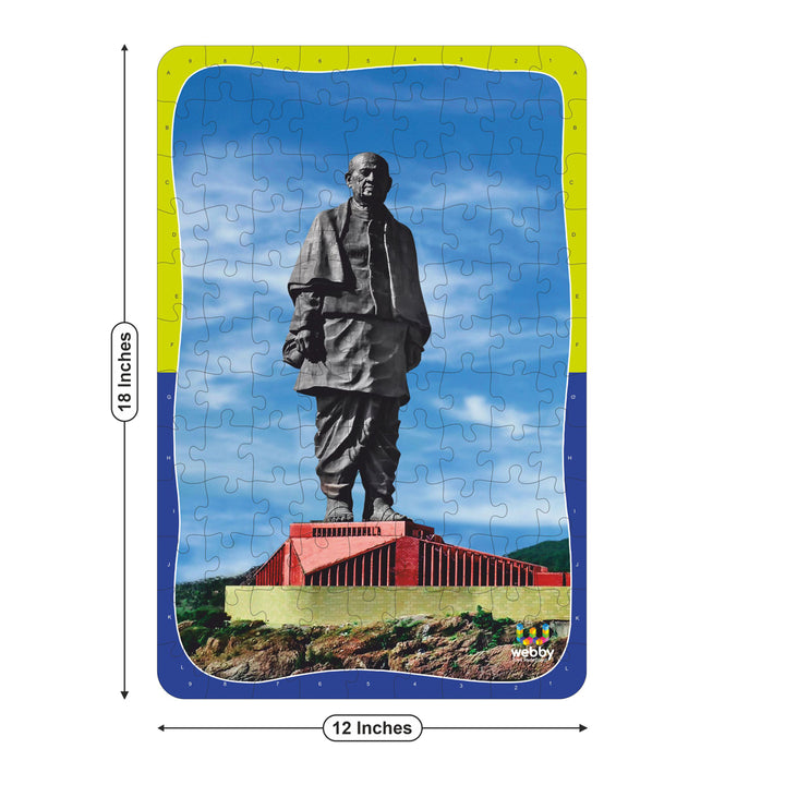 Webby Statue of Unity Jigsaw Puzzle, 108 Pieces- Multicolour