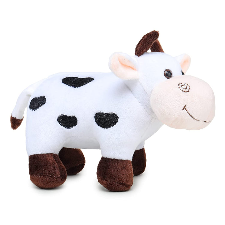 Webby Plush Adorable Standing Cow with Smiling Face