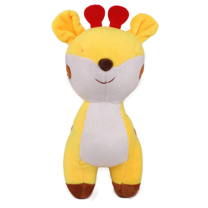 Webby Soft Animal Plush Deer Toy 20cm, Yellow