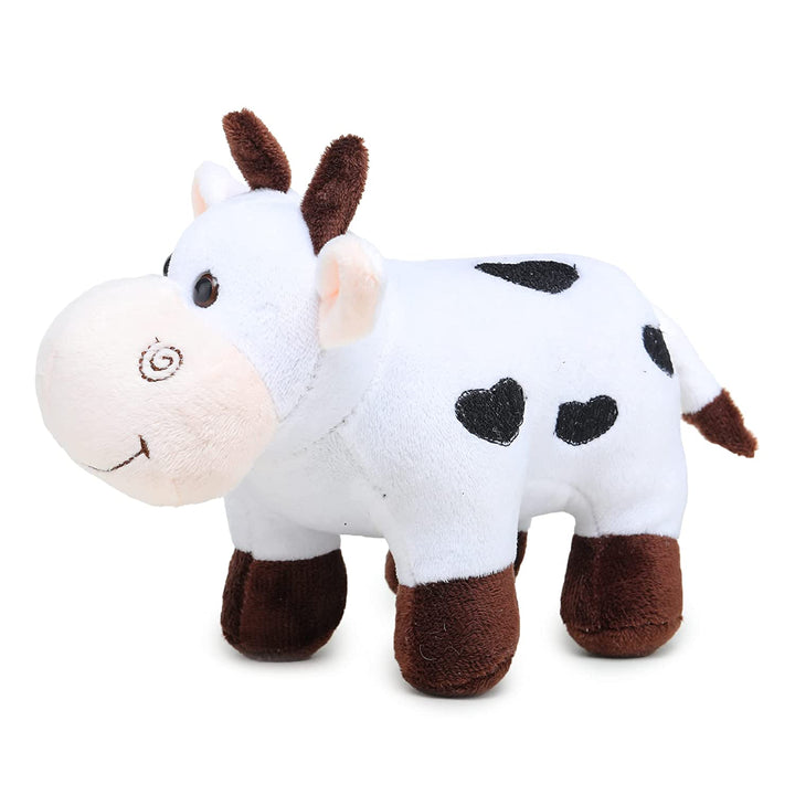 Webby Plush Adorable Standing Cow with Smiling Face