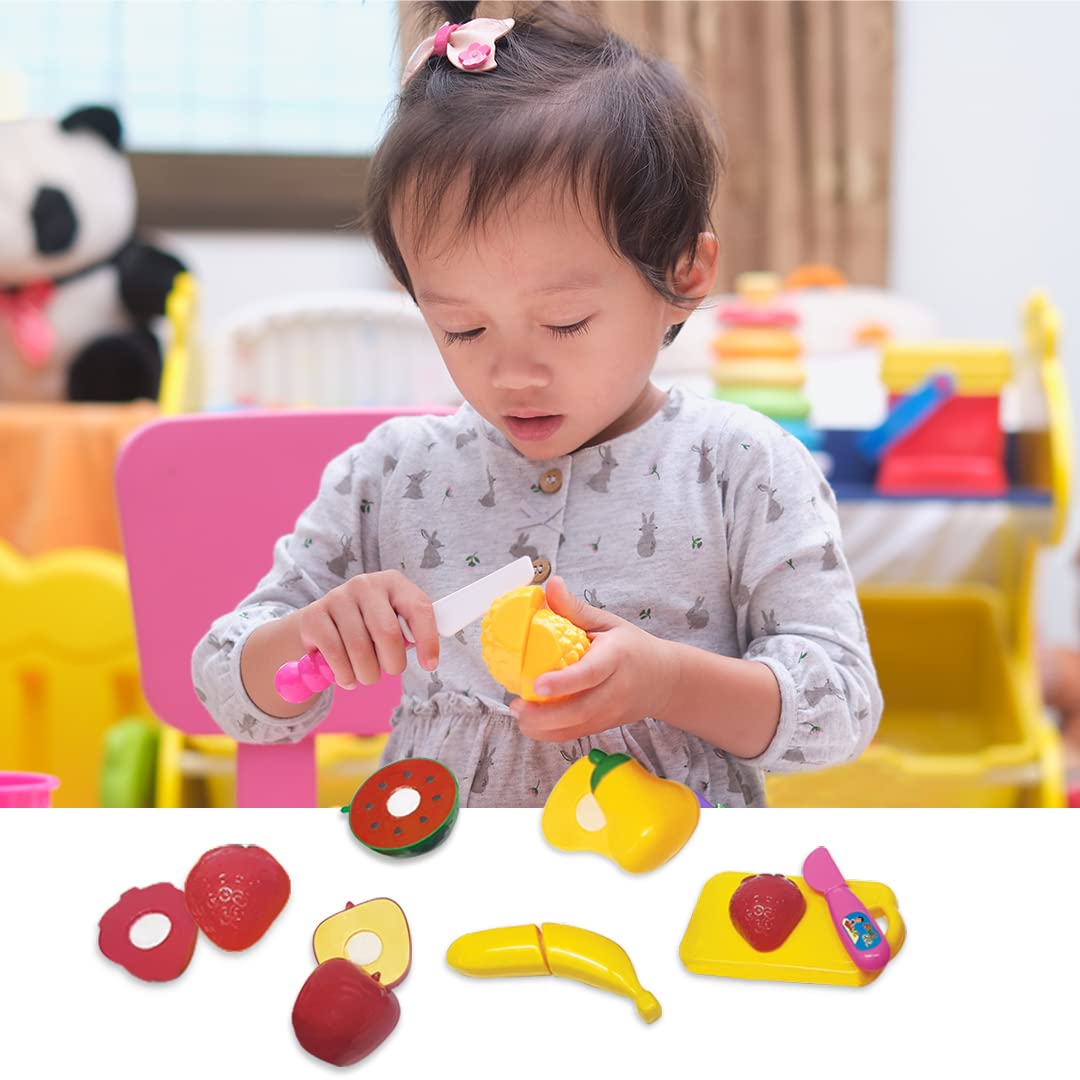 Webby Realistic Sliceable Fruits Cutting Play Toy Pieces (Multicolor)