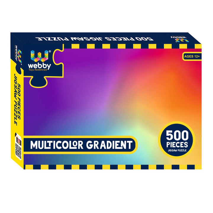 Webby Multicolor Gradient Wooden Jigsaw Puzzle, 500 pieces