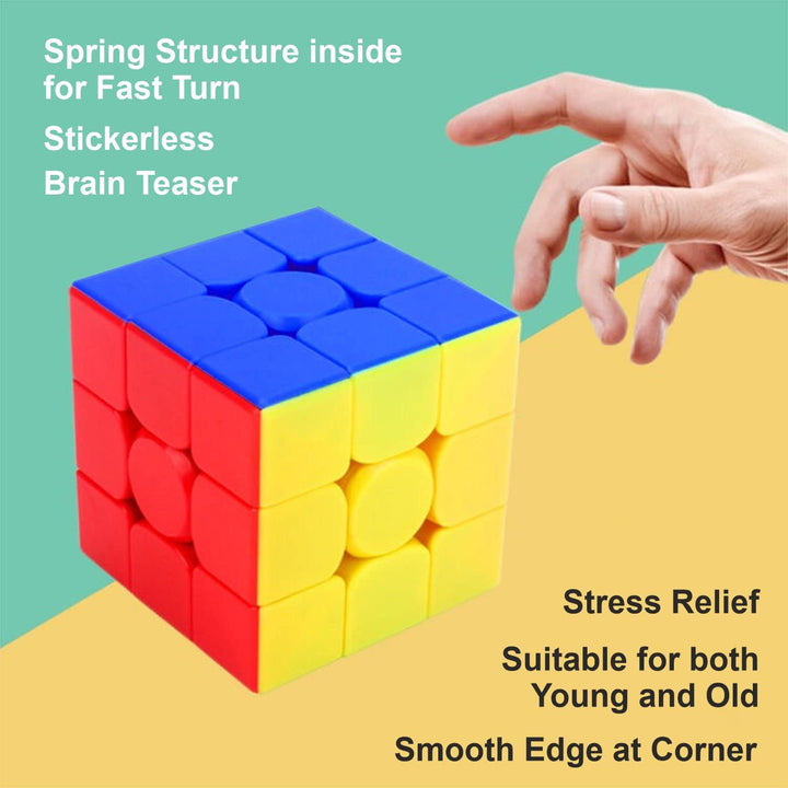 Webby Speed Cube - 3x3x3, Multi Color