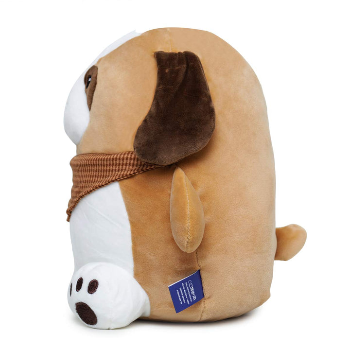 Webby Soft Animal Plush Dog Toy, Brown 30cm