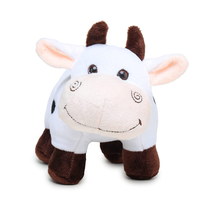 Webby Plush Adorable Standing Cow with Smiling Face