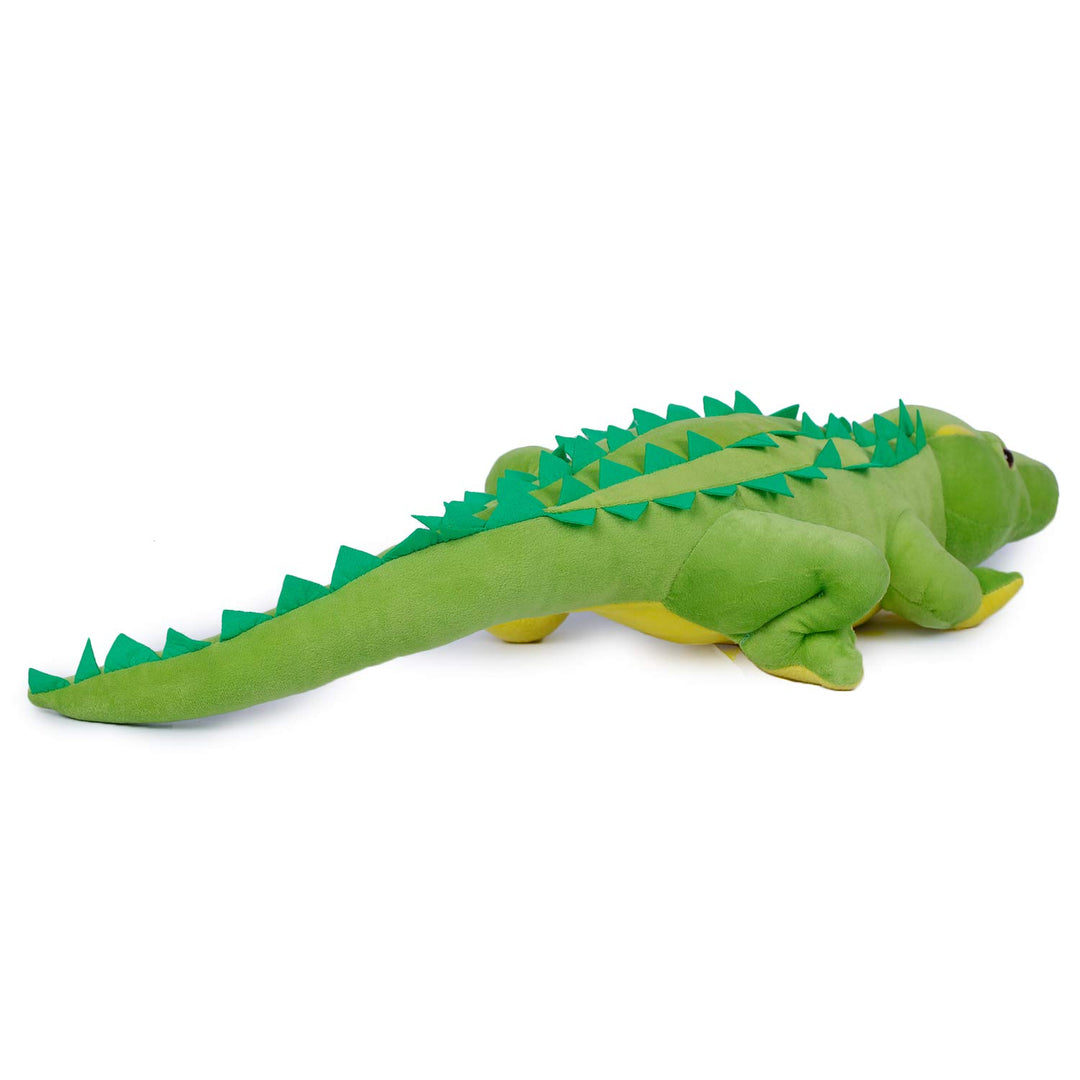 Webby Soft Crocodile with Close Mouth Stuffed Animal Plush Toy, Size - 72 cm