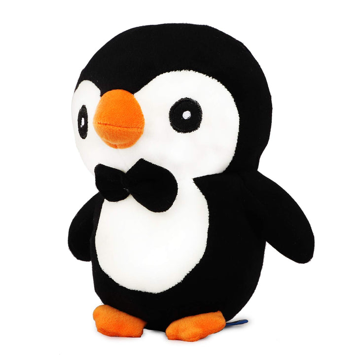 Webby Soft Animal Plush Penguin Toy 20cm, Black