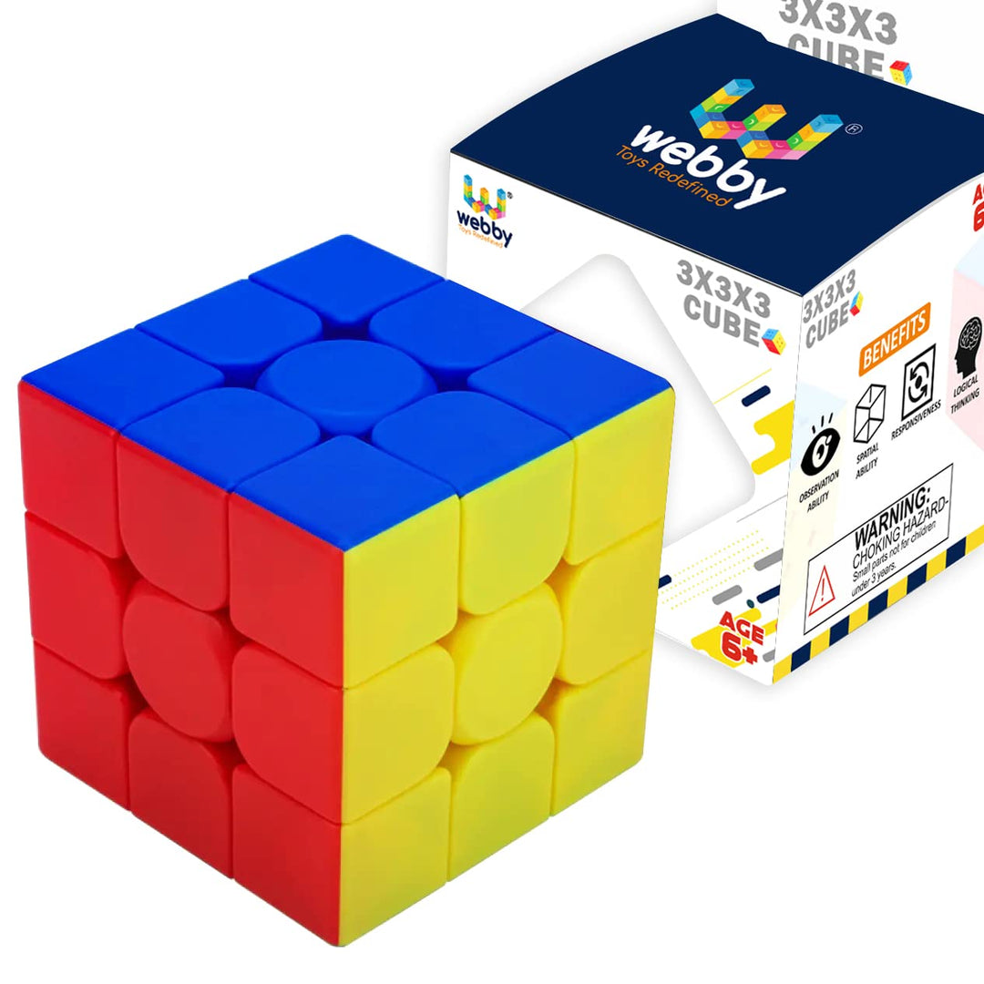 Webby Speed Cube - 3x3x3, Multi Color