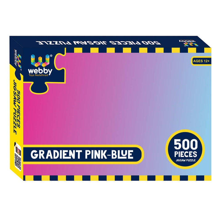 Webby Gradient Pink-Blue Wooden Jigsaw Puzzle, 500 pieces