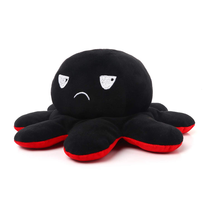 Webby Plush Red and Black Octopus Soft Toy for Kids - 20CM
