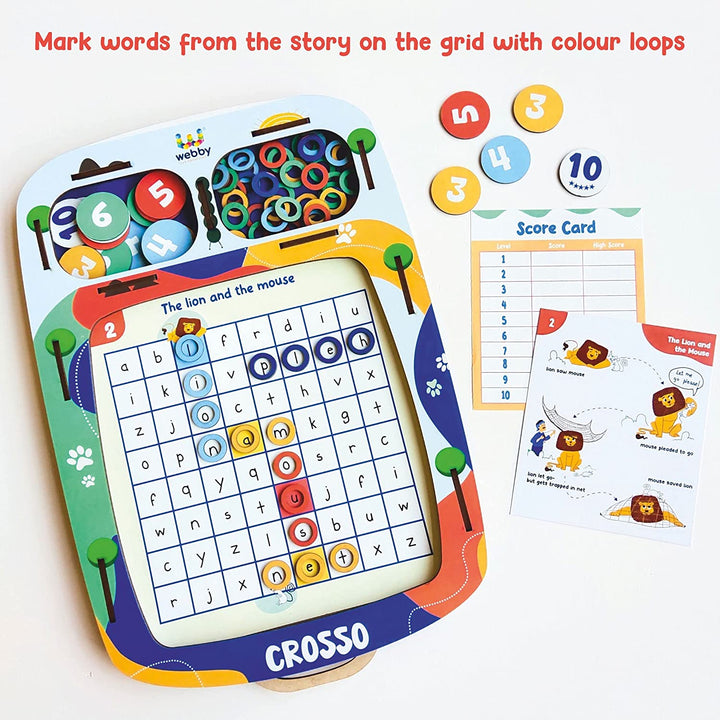 Webby Wooden Crosso-Spell The Story Maze Game