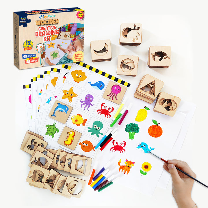 Webby Creative Drawing Wooden Kit