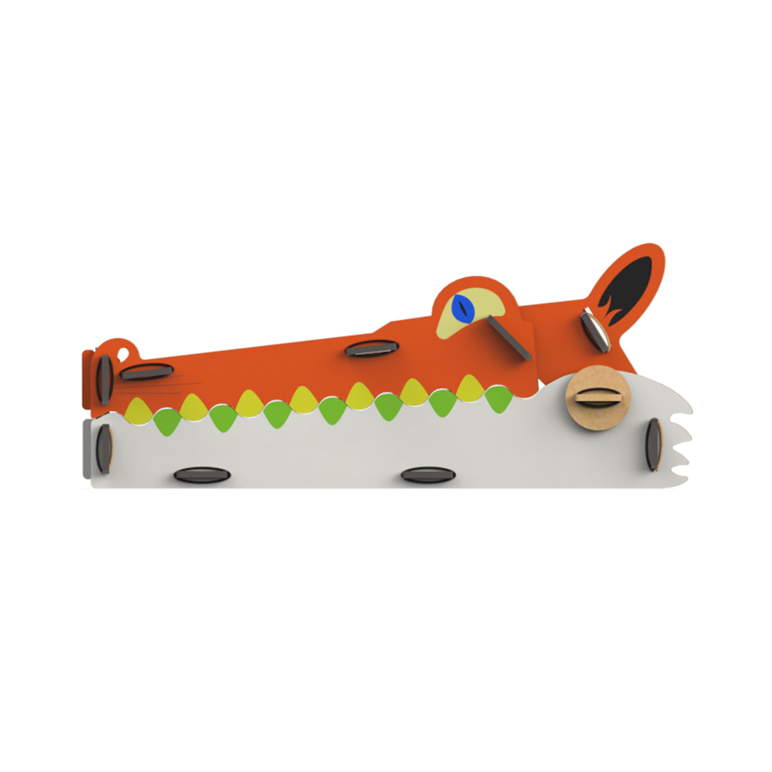 Webby DIY Animal Themed Fox Wooden Pencil Box