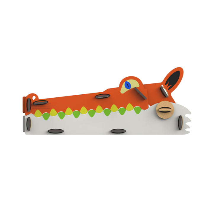 Webby DIY Animal Themed Fox Wooden Pencil Box