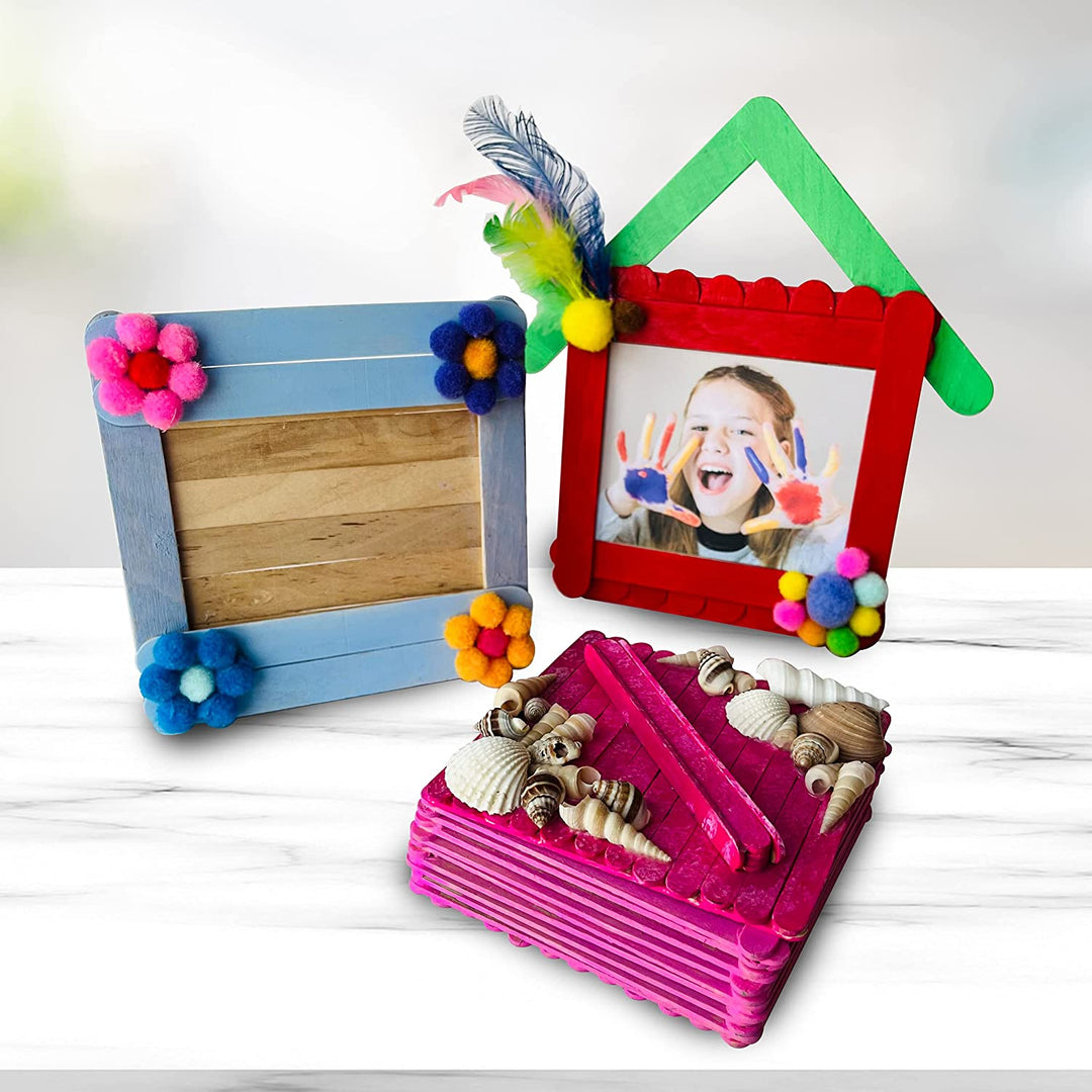 Popsicle Stick Photo Frame Ideas For School Project Webby DIY Art