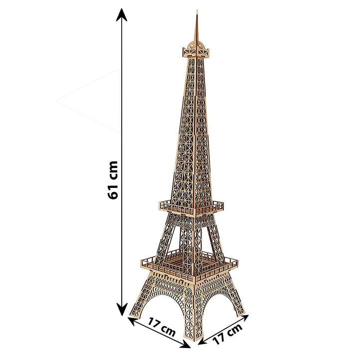 Webby 3D Wooden Craft Eiffel Tower Model Puzzle - 29 Pieces